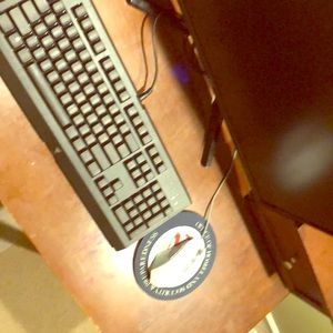 A very expensive keyboard and mouse